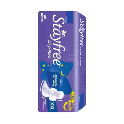 Stayfree Sanitary Pads All Night Ultra Dry XXL